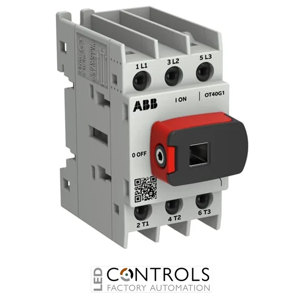 1SCA163475R1001 ABB OT40G1-3BQ Switch-disconnector OT Plus 40 A, size G1, 3-pole, incl. handle