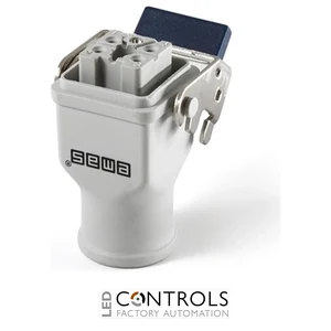 EMAS EBP05PU36 EMAS EBP 5 POLES 10 A HOOD WITH FEMALE INSERT TOP ENTRY W METAL OPEN.