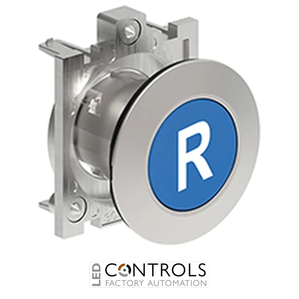 LOVATO LPFB1176 BLUE FLUSH MET.FLAT PUSH-BUTTON R