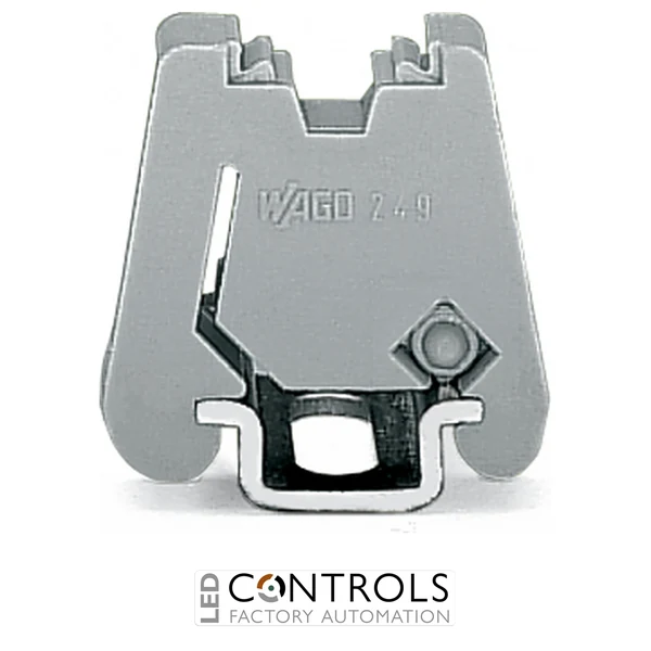 249-101 Wago Screwless end stop;6 mm wide;for WMB markers;gray