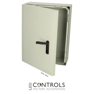 8120099N Fibox ARCA 806030S No MP Cabinet, Polycarbonate Grey cover, Swinghandle, hinges on the long side