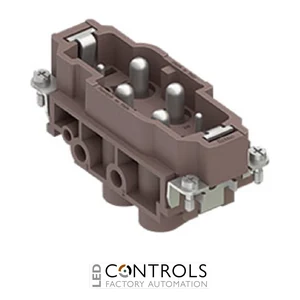 CXM 4/2 RY ILME Male insert 4p+E 80 amp +2p 16 amp screw Ryton