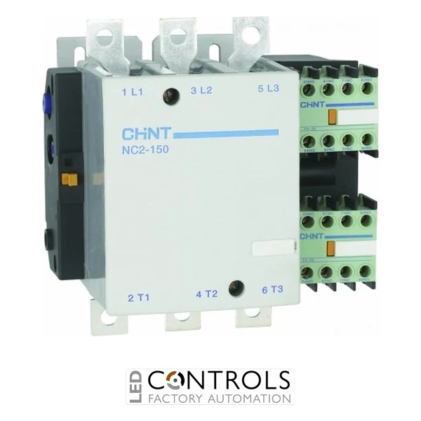nc2-26504-110v chint contactor 240vac coil 265a/132kw ac3 4p 4 main poles (4no)