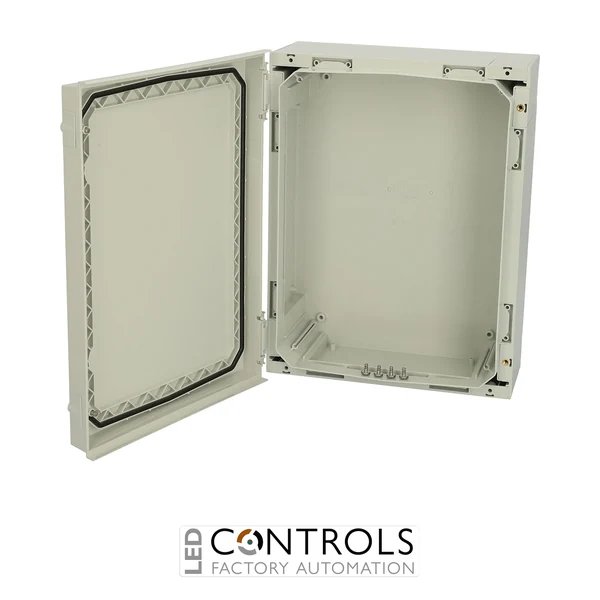 4810002 Fibox NEO PC 423215 G Hinged polycarbonate enclosure with grey cover -