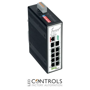 852-603 Wago Industrial Managed Switch;8-port 100Base-TX;2-Slot 1000BASE-SX/LX