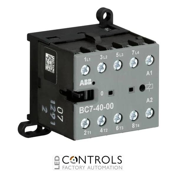 GJL1313201R0001 ABB BC7-40-00-01 ABB BC7-40-00-01 4 Pole Mini Contactor Relay 7A No Auxiliary Contacts 24V AC Coil