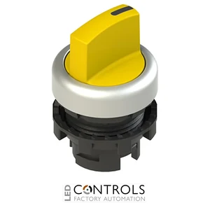 E2 1SE13ACE59AB Pizzato Short handle selector, 3 positions yellow with marking