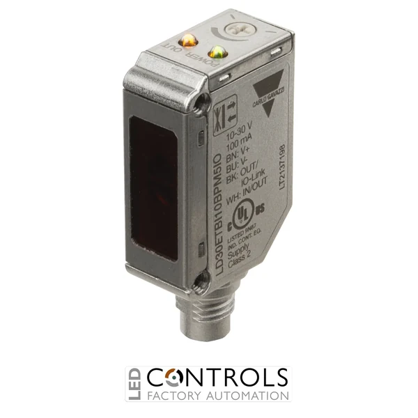 LD30ETBI10BPM5IO - LASER BGS IR 1M SS IO-LINK, PLUG