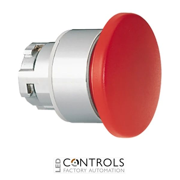8LM2TB6144 - RED MUSHROOM-HEAD BUTTON SPRING RETURN