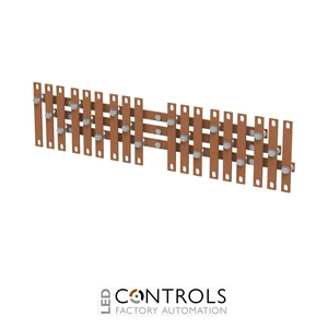 2CPX060451R9999 ABB ZH312 320A 20 x 5 mm 3-Pole Double-Level Copper Busbar System - image 2