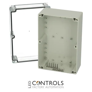 7022831 Fibox PCT 162412 Enclosure, Polycarbonate Clear transparent cover