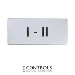 8LM2TAU204 - """SELECTOR LABEL """"I-II"""""""