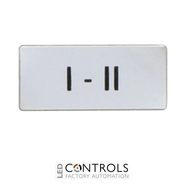 8LM2TAU204 - """SELECTOR LABEL """"I-II"""""""