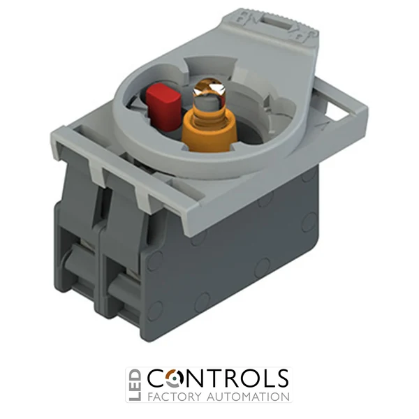 E2 AC-XXBC0058 Pizzato Complete unit with orange LED holder, contact block 1NC and fixing adapter