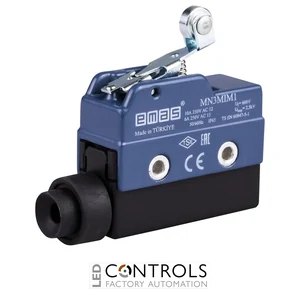 EMAS MN3MIM1 EMAS MN3 MINI SWTCH W METAL SHORT ROLLER LEVER 1CO IP65