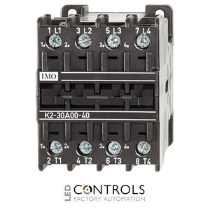 K2-30A0040400 IMO Contactor 4 Pole Open, 15kW 30A AC3, 400V AC Coil