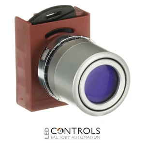 1SFA184526R9104 ABB P9MPLLGV Blue Illuminated Momentary Pushbutton - image 3