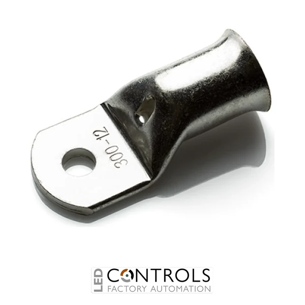 COL300-16 Partex copper tube ring terminal, 300mm², M16 stud, pack 10