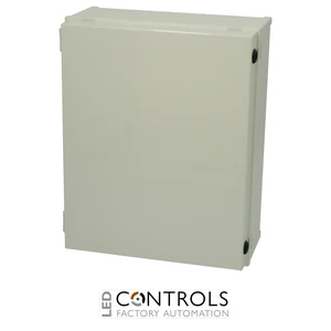 8113362 Fibox CAB PC 504020 G3B Cabinet, Polycarbonate, Grey door Locks on the long side