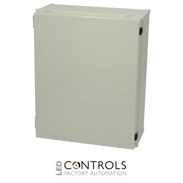 8113362 Fibox CAB PC 504020 G3B Cabinet, Polycarbonate, Grey door Locks on the long side