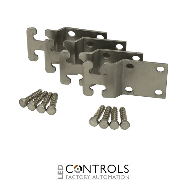 8280002 Fibox MF CAB Wall fastening lug kit (4 lugs, Stainless)