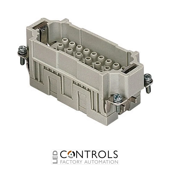 CQEM32 Ilme Male insert 32 pole and earth 16 amp crimp Size 77.27