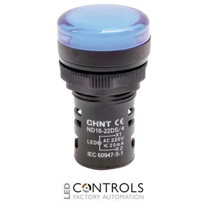 nd16-22d/2-tb110 chint 110v ac/dc blue led indicator