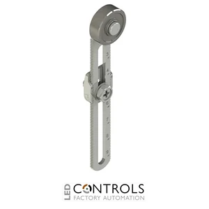 VN A00KP-R24 Pizzato Adjustable length straight metal revolving lever with steel roller, ? 20 mm, with self-lubrication
