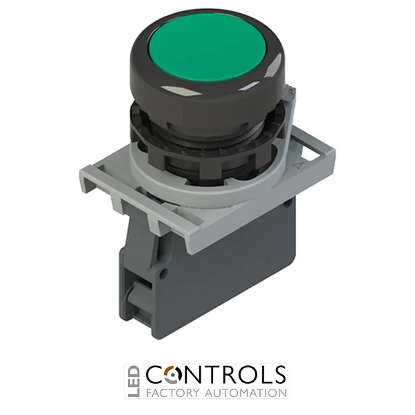 E2 AC-DXBC1201 Pizzato Complete unit with pushbutton, fixing adapter and contact