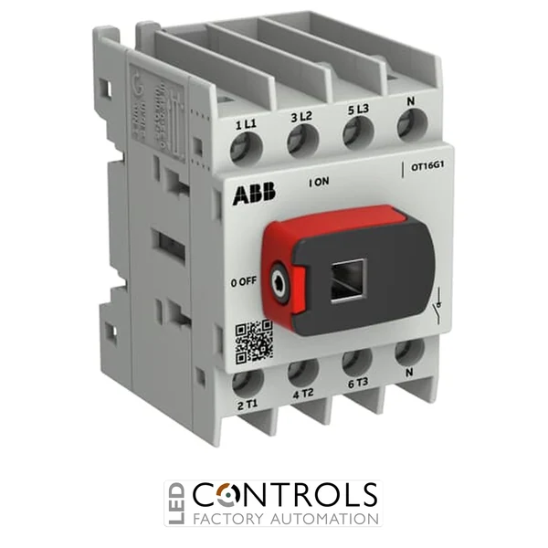1SCA163375R1001 ABB OT16G1-4BSN2 Switch-disconnector OT Plus 16 A, size G1, 4-pole, incl. handle