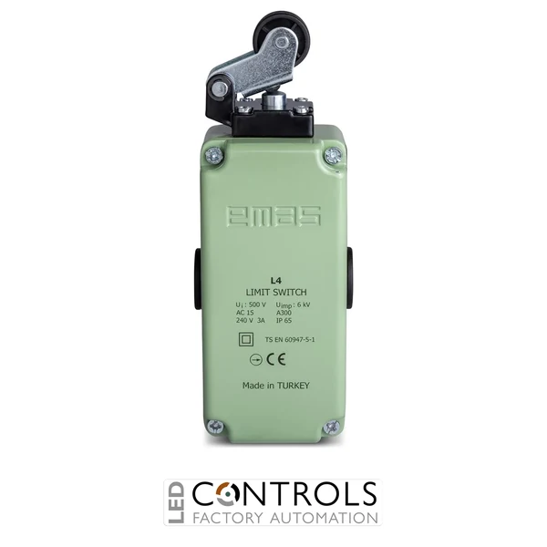 EMAS L4K16MIP211 EMAS L4 SERIES LIMIT SW.-SNAP ACTION 2NC+2NO-PL. ROLLER