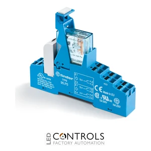 48.P8.7.024.0050SPA Finder 2 CO Contacts 24V DC Modular Interface Relay with Green LED + varistor Indication