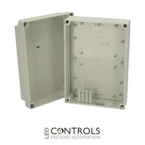 6081327 Fibox ABS 200/100 HG Enclosure, ABS High base, grey cover