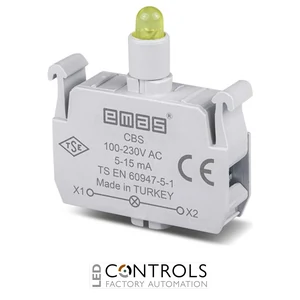 EMAS CBS EMAS C SIGNAL BLOCK YELLOW LED 100-230 V AC
