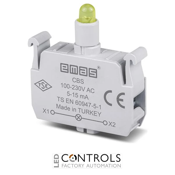 EMAS CBS EMAS C SIGNAL BLOCK YELLOW  LED 100-230 V AC
