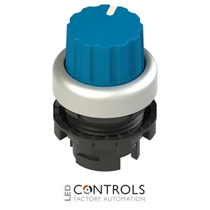 E2 1SE42ACA69AB Pizzato Knob selector, 2 positions blue with marking