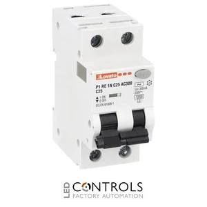 P1RE1NC25AC300 - RCBO 1P+N CURVE C 25A IDN 300MA TYPE AC