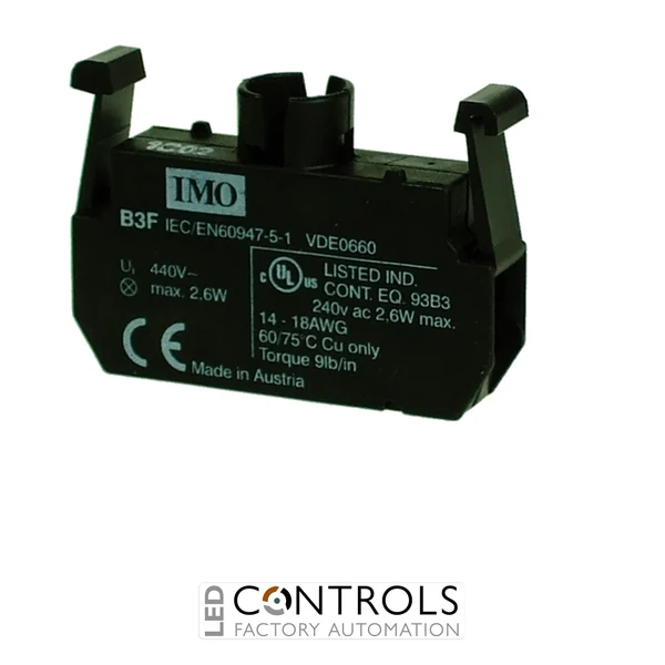 B3F IMO Lamp Holder For Push Buttons, For Use With LED & Filament