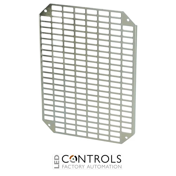 8120751 Fibox MPP ARCA 3020 Mounting plate perforated (250x150x2 mm - 26x11 mm) Galvanized steel, for size 300x200x150
