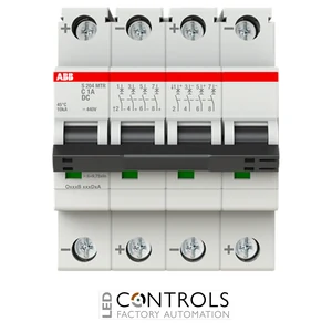 ABB S204MTR-C1 MCB - 4P - C Curve - 1A - 10kA - DC