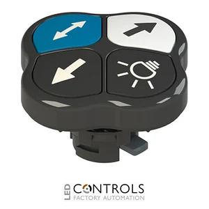 E2 1PQFA1QAAS Pizzato Quadruple pushbutton