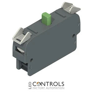 E2 CP20G2V1 Pizzato Double contact block, panel fixing, 2NO slow action