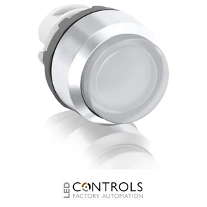 abb maintained clear illuminated extended push button 22mm mp4-21c