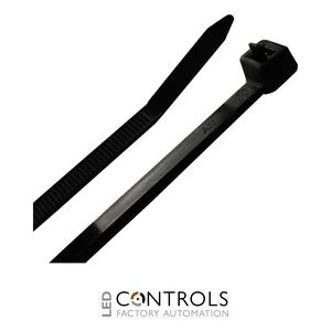 HFCR100-B Partex Releasable Cable Ties, 100mm x 3.6mm, Black, pack 100