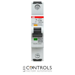 2CDS381001R0487 ABB S301P-K20 Miniature Circuit Breaker - 1P - K - 20 A - image 2