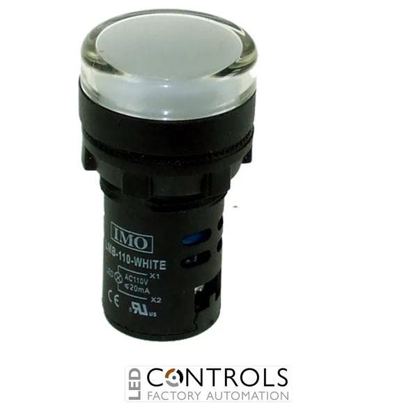 lmb-110-white imo led pilot light 110vac white ip65