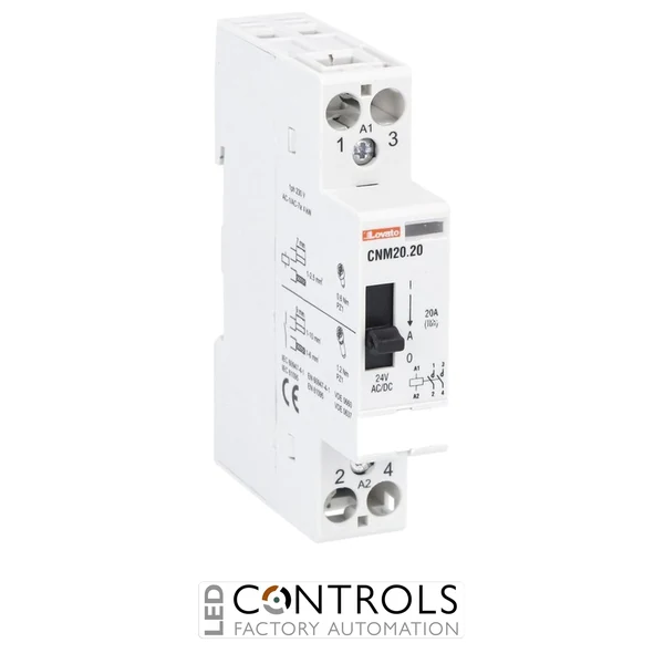 CNM2020024 - MODULAR CONTACTOR 20A AC1 24V MANUAL