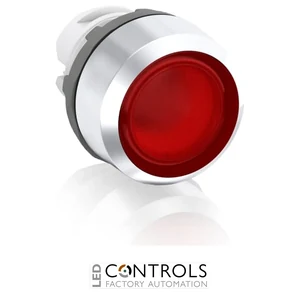 abb maintained red illuminated flush push button 22mm mp2-21r