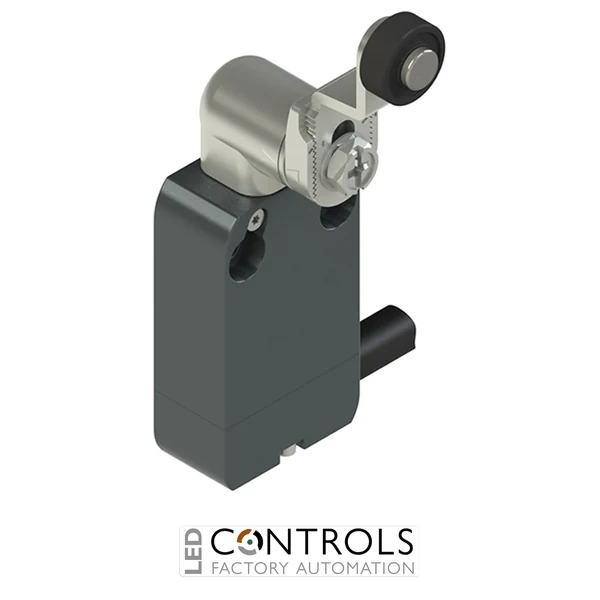 NA B012KD-DN0.25 Pizzato Modular prewired switch with adjustable shaped metal revolving lever diam. 14 roller