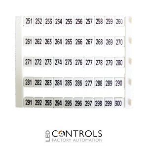 MT5-251-300 IMO Marker 5 x 5 mm White, Printed 251-300